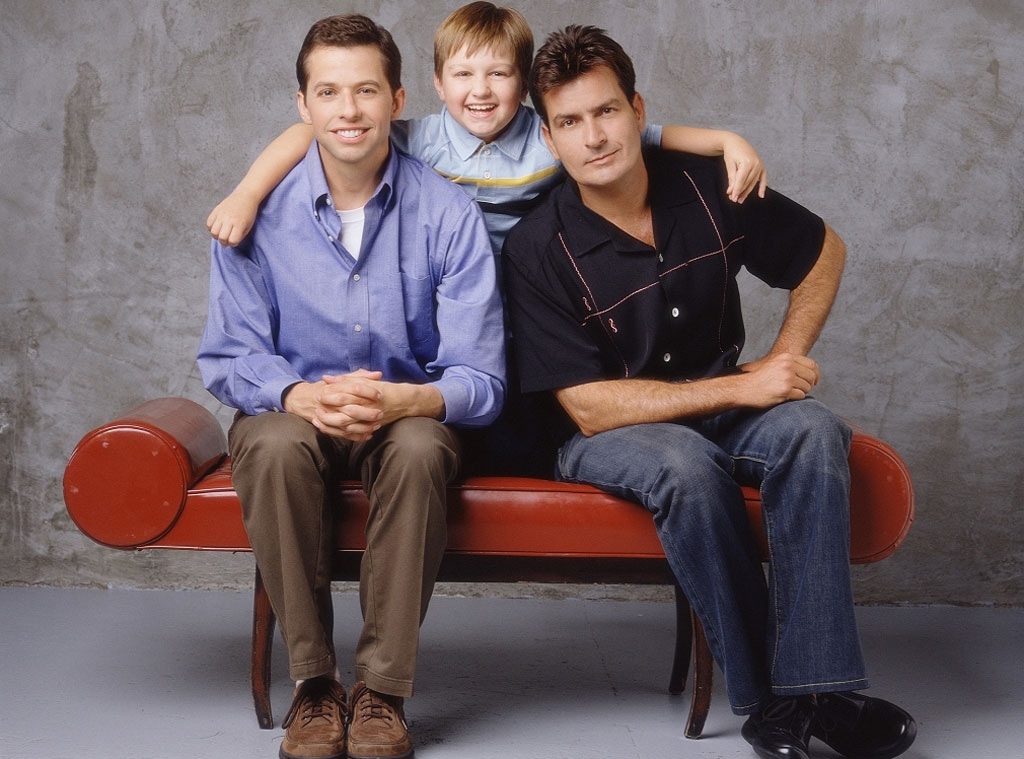 Charlie Sheen, Angus T. Jones, Jon Cryer, Two and a Half Men, cast