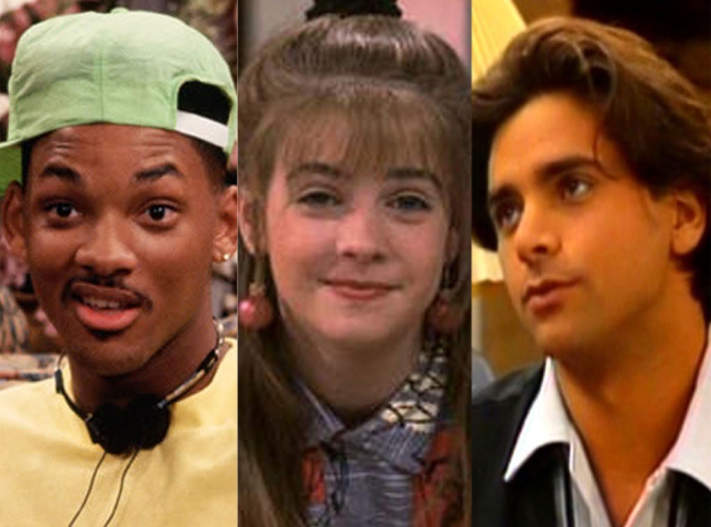 90's TV shows: Fresh Prince of Bell Air, Clarissa Explains It All, Full House
