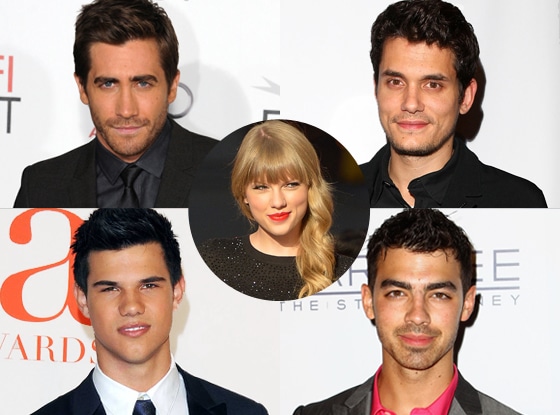 Joe Jonas, Jake Gyllenhaal, John Mayer, Taylor Lautner, Taylor Swift 