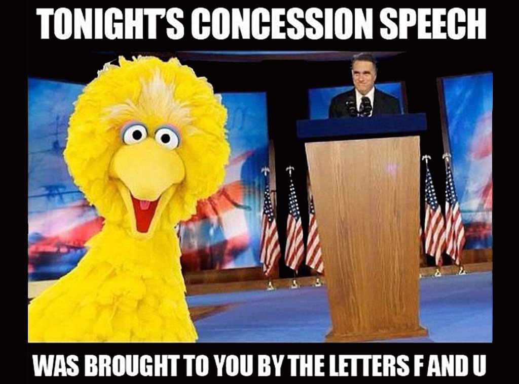 Big Bird's Revenge! From Obama Reelection Memes 