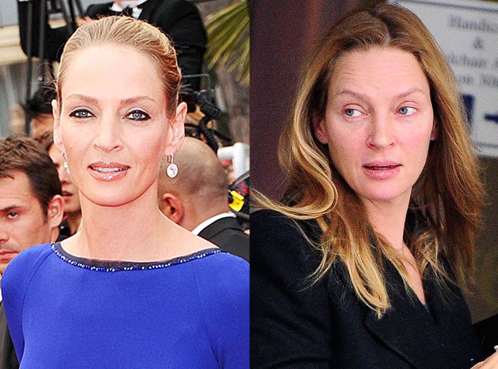 uma thurman without makeup