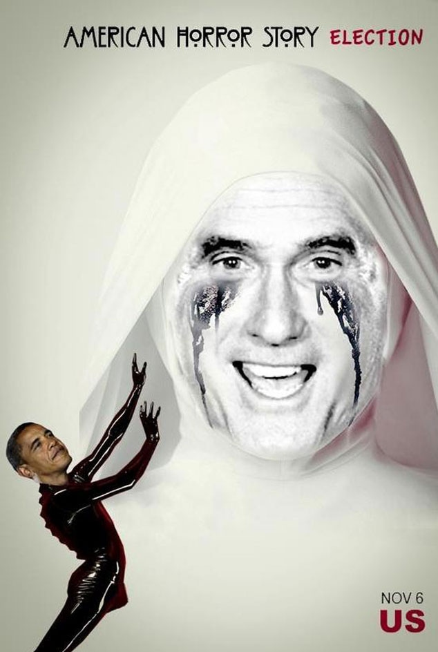 Romney, Obama, American Horror Story Meme