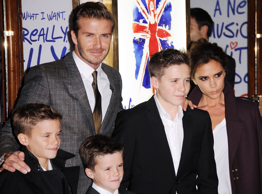 Romeo Beckham, David Beckham, Cruz Beckham, Brooklyn Beckham, Victoria Beckham