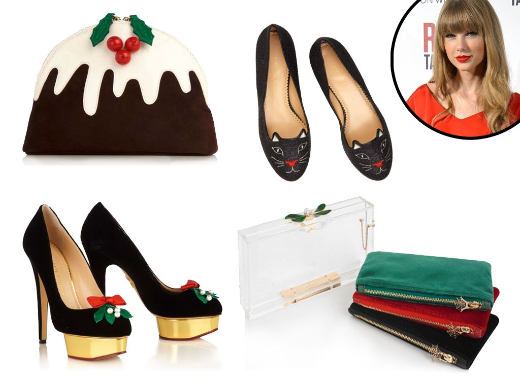 Taylor Swift, Charlotte Olympia Holiday Collection