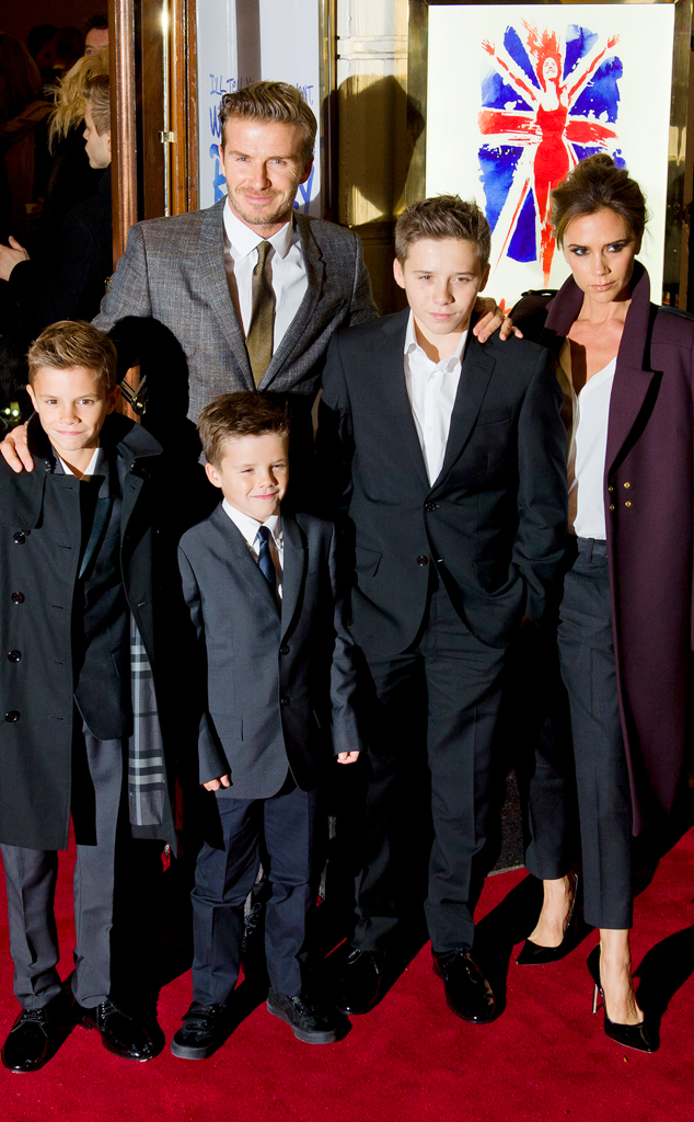 The Beckham Family Wears Burberry - E! Online