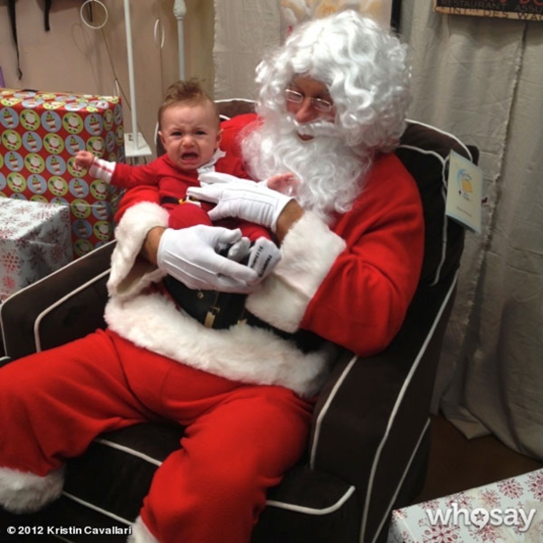 Kristin Cavallari's Baby Son Camden Cries on Santa's Lap ...