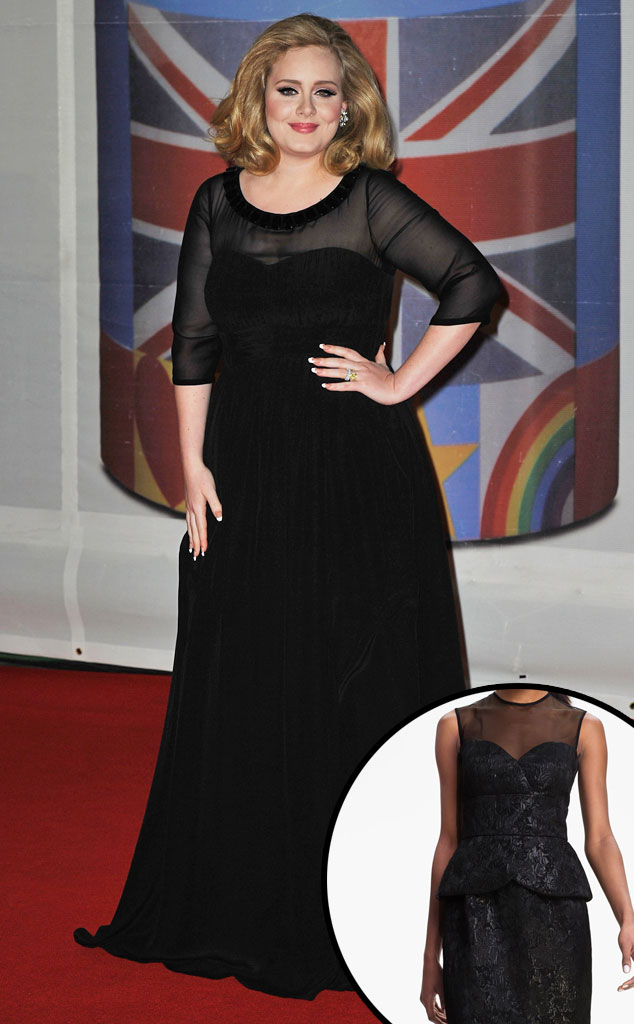 Adele's Black Dress from Attainable Style! Get These Great Red Carpet ...