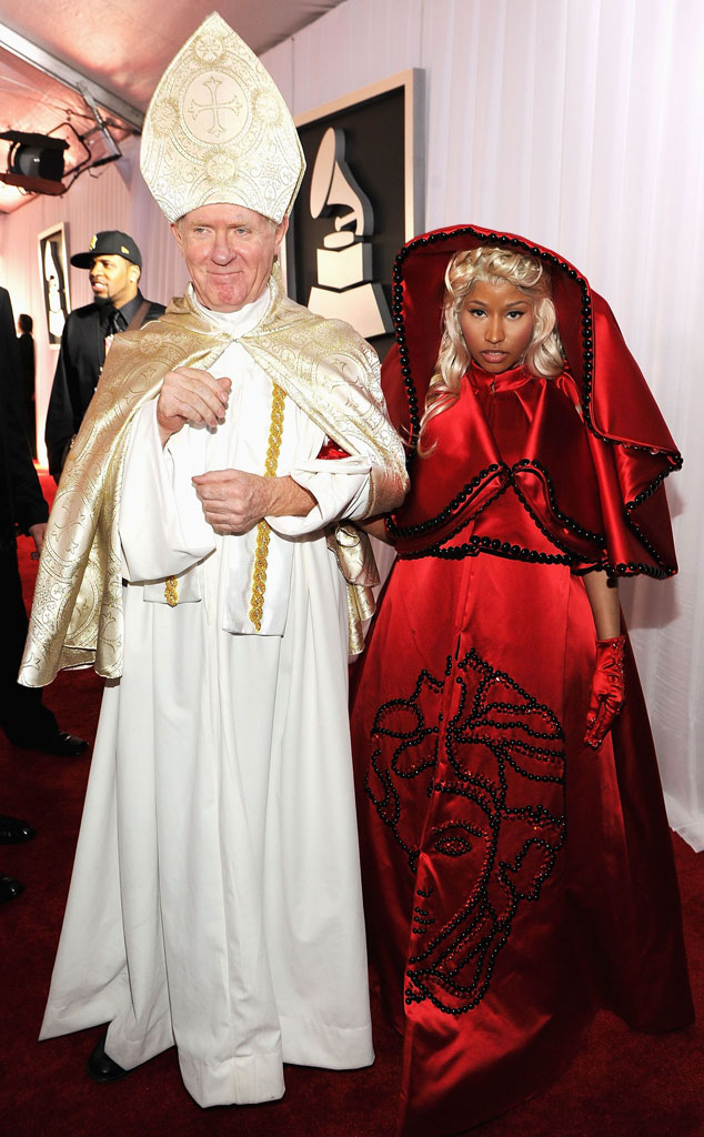 Nicki Minaj Brings "The Pope" to the Grammys: Super Cool or Just Crazy!?