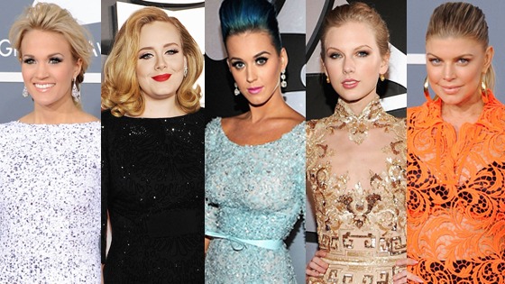 Carrie Underwood/Adele/Katy Perry/Taylor Swift/Fergie split
