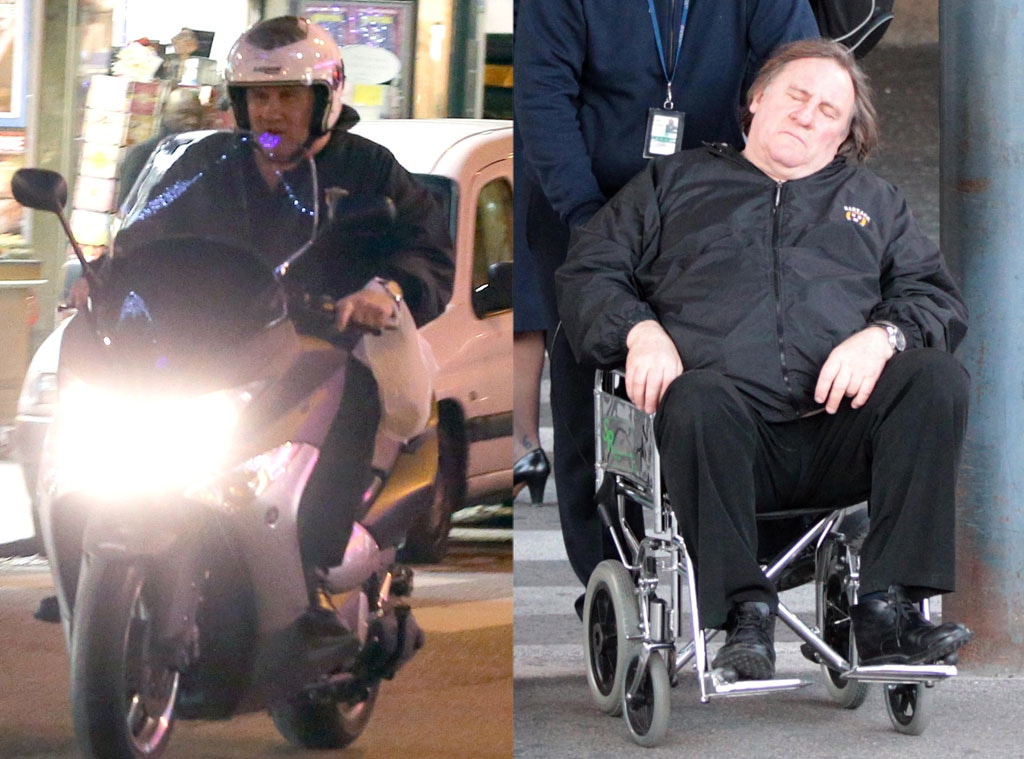 Gérard Depardieu Spotted in Wheelchair - E!