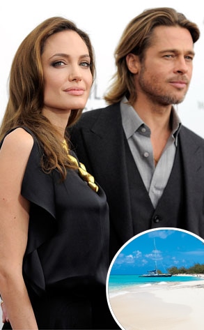 Angelina Jolie, Brad Pitt, Parrot Bay