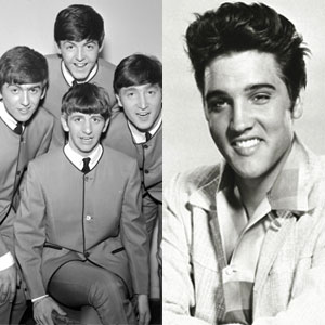 elvis presley the beatles