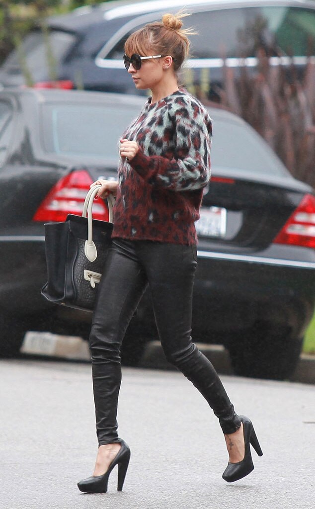 Nicole Richie from Celebs in Leather Leggings | E! News