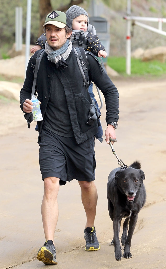 Orlando Bloom, Flynn, Dog