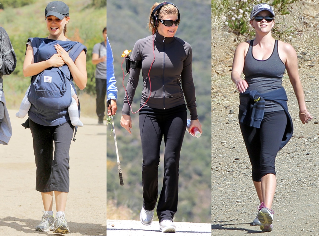 Natalie Portman, Fergie and Reese Witherspoon Hiking