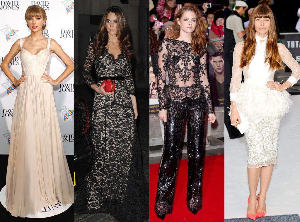 Taylor Swift, Kate Middleton, Kristen Stewart, Jessica Biel