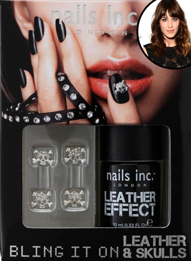 Alexa Chung, Nails Inc. leather nail polish