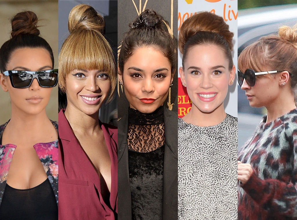 Top Buns, Kim Kardashian, Beyonce, Vanessa Hudgens, Christa B. Allen, Nicole Richie