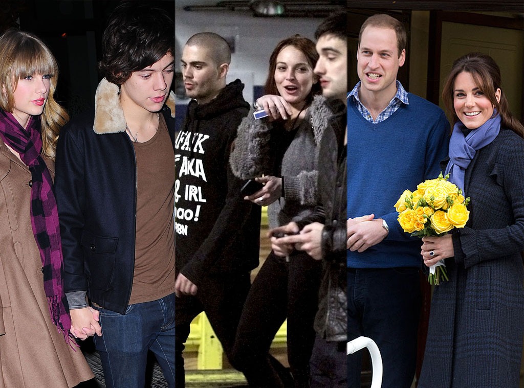 Taylor Swift, Harry Styles, Lindsay Lohan, The Wanted, Kate Middleton, Prince William