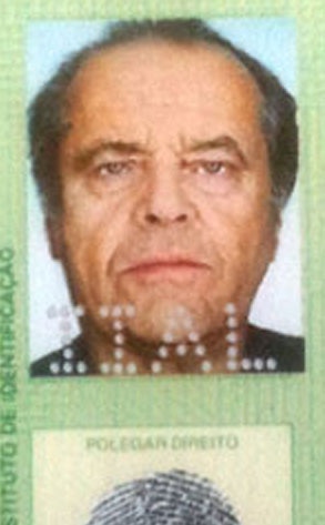 Fake Jack Nicholson ID