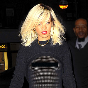Rihanna Dares to Bare Exposed Breasts in Racy, See-Through Top