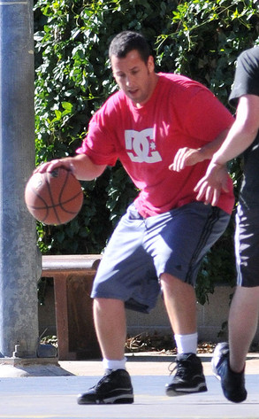 Adam Sandler from Stars Playing Basketball E! News