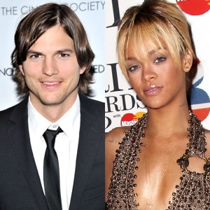 Ashton Kutcher, Rihanna