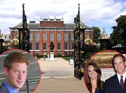 Kensington Palace, Prince Harry, William, Kate
