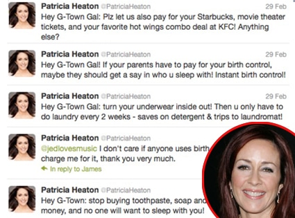 Patricia Heaton, Twitter