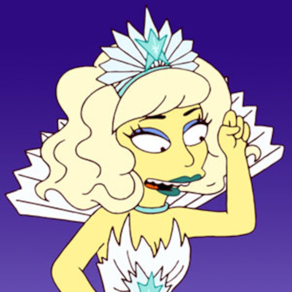 Lady Gaga's Wardrobe Malfunction: Wackier Than Her Simpsons Outfit? - E!  Online