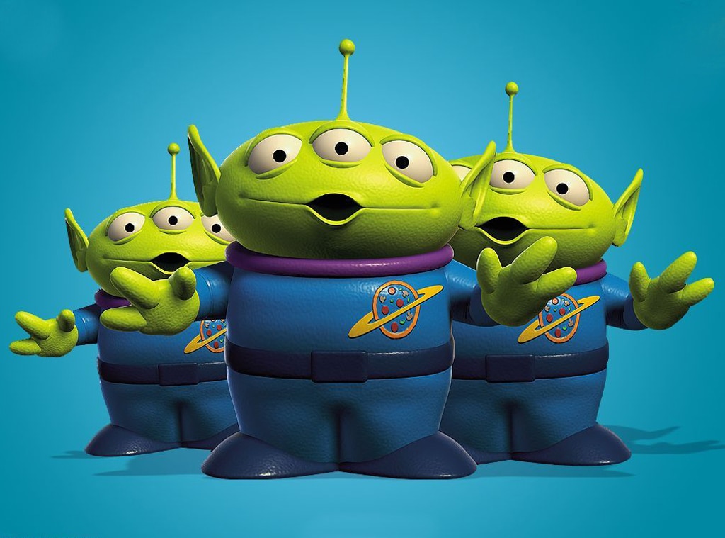 little green aliens from toy story