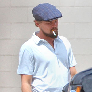 Leonardo DiCaprio Gets Smokin on the Set of Django Unchained but