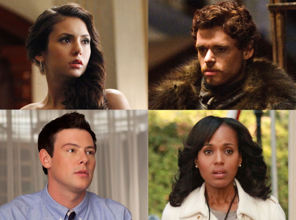 ry Monteith, Glee Nina Dobrev, Vampire Diaries Richard Madden, Game of Thrones Kerry Washington, Scandal