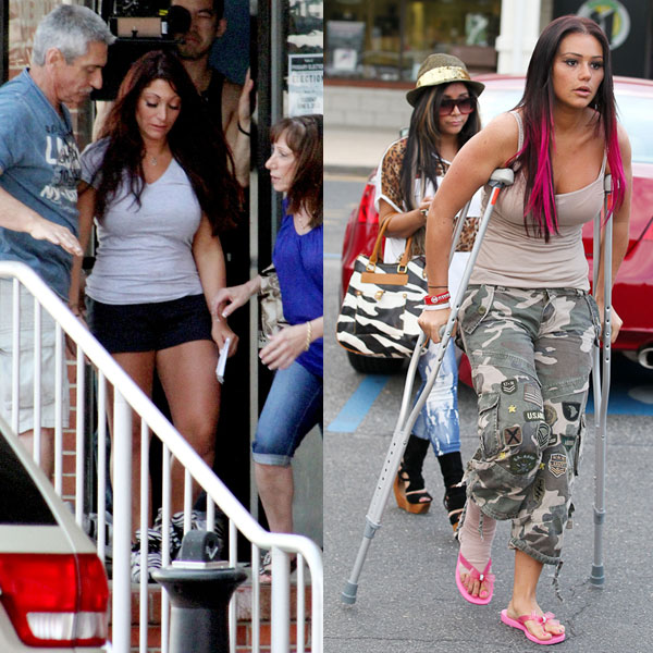 Rough Weekend at the Jersey Shore! JWoww on Crutches, Deena Arrested