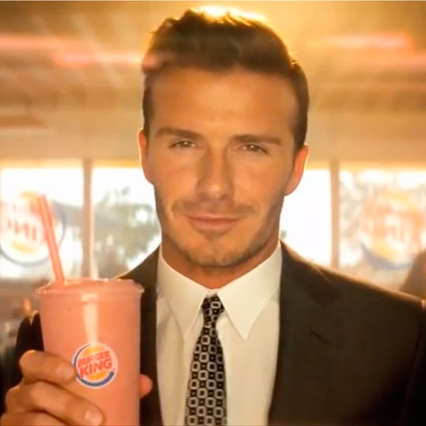 David Beckham, Burger King Commercial