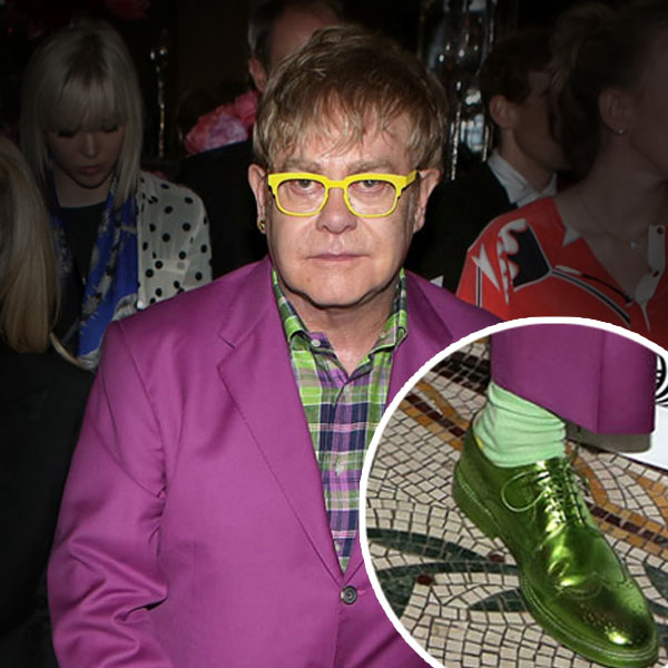 Elton John's Metallic Green Shoes: Gotta Have It or Make It Stop? - E!  Online