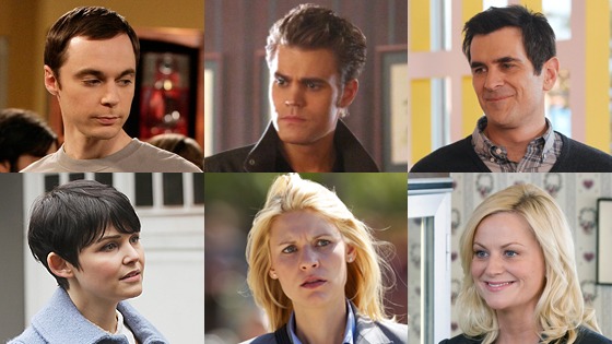 Modern Family, Homeland, Big Bang Theory, Once Upon a Time, Parks and Recreation, The Vampire Diaries
