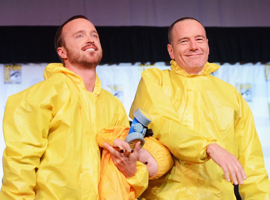 Aaron Paul And Bryan Cranston From 2012 Comic Con Star Sightings E News