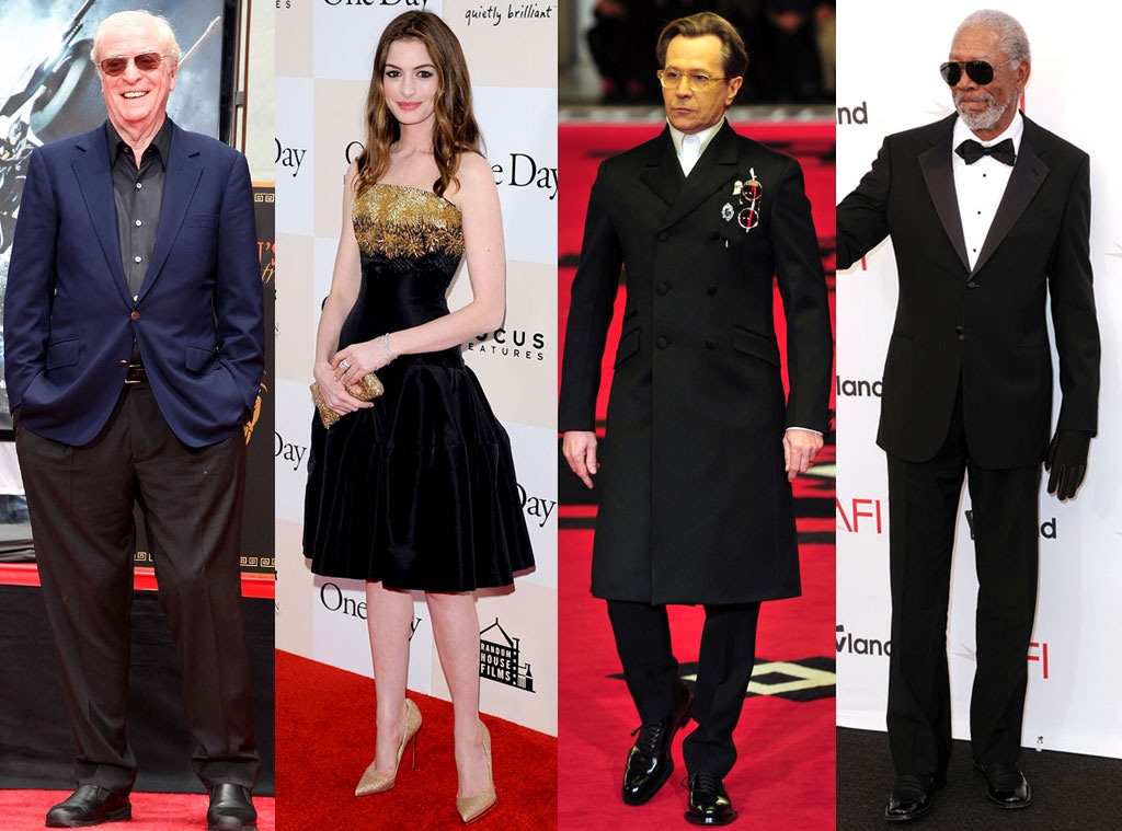 Michael Caine, Anne Hathaway, Gary Oldham, Morgan Freeman