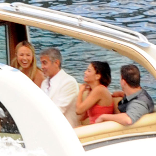 George Clooney and Stacy Keibler Host Channing Tatum and Jenna Dewan in  Italy