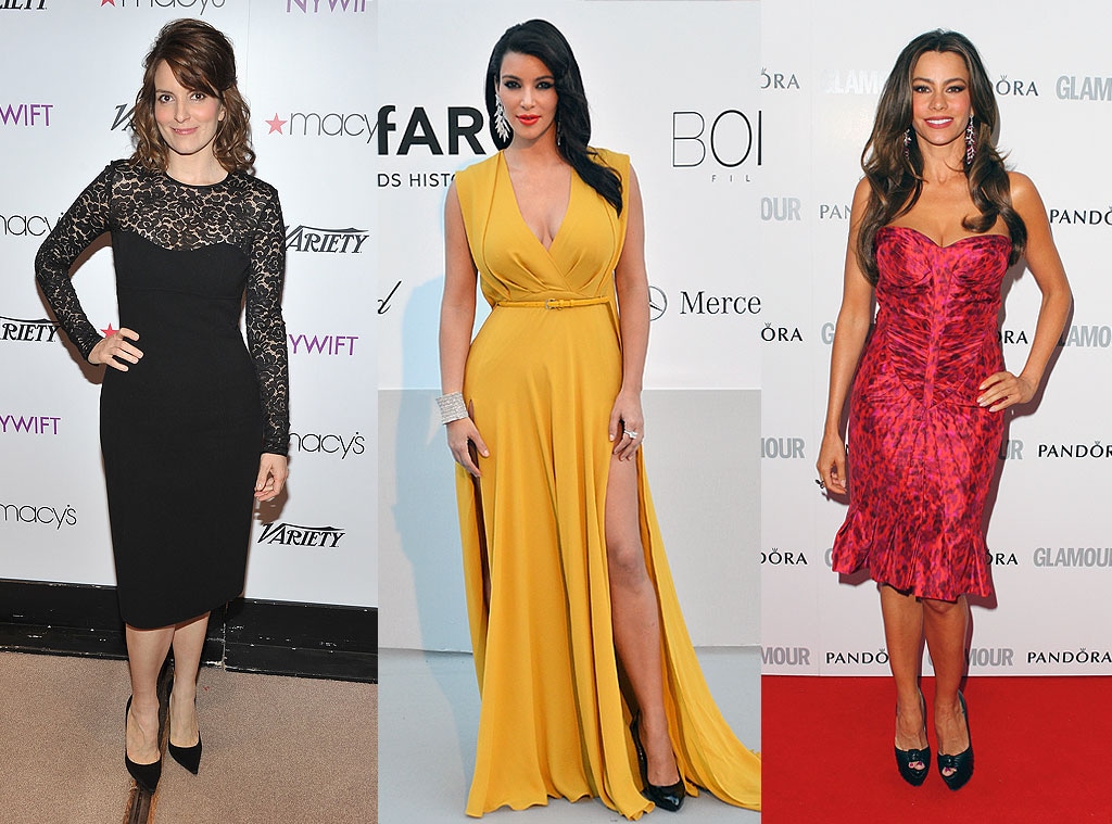 Tina Fey, Kim Kardashian, Sofia Vergara