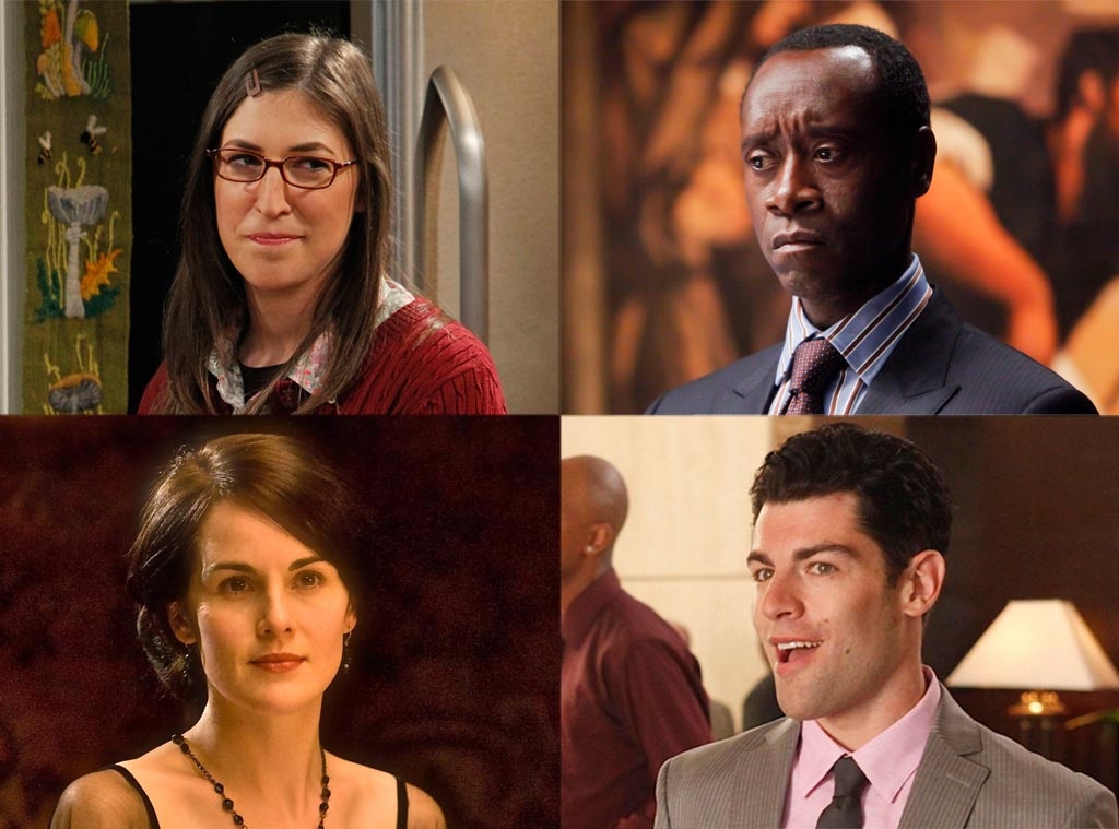 Max Greenfield, New Girl, Michelle Dockery, Downton Abbey, Don Cheadle, House of Lies, Mayim Bialik, Big Bang Theory