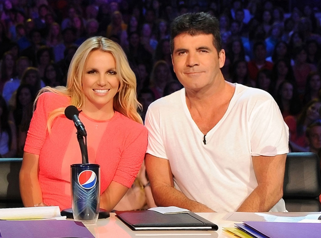X Factor Judges, Britney Spears, Simon Cowell 
