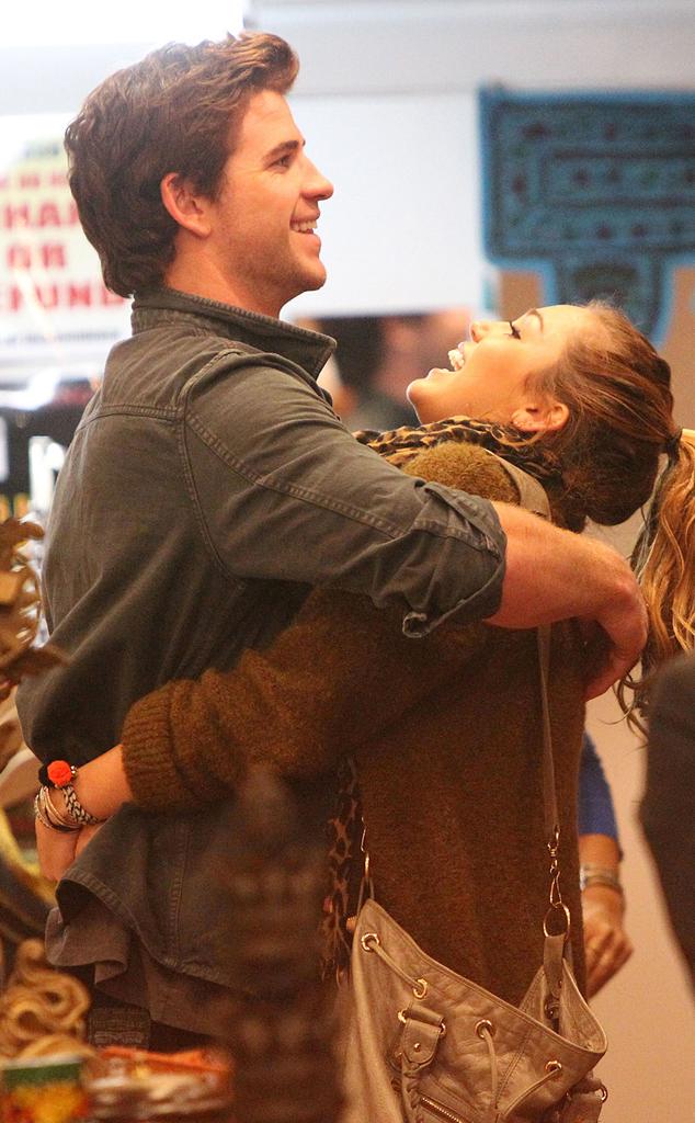 Hugs and Kisses! from Miley Cyrus & Liam Hemsworth: Romance in Pictures ...