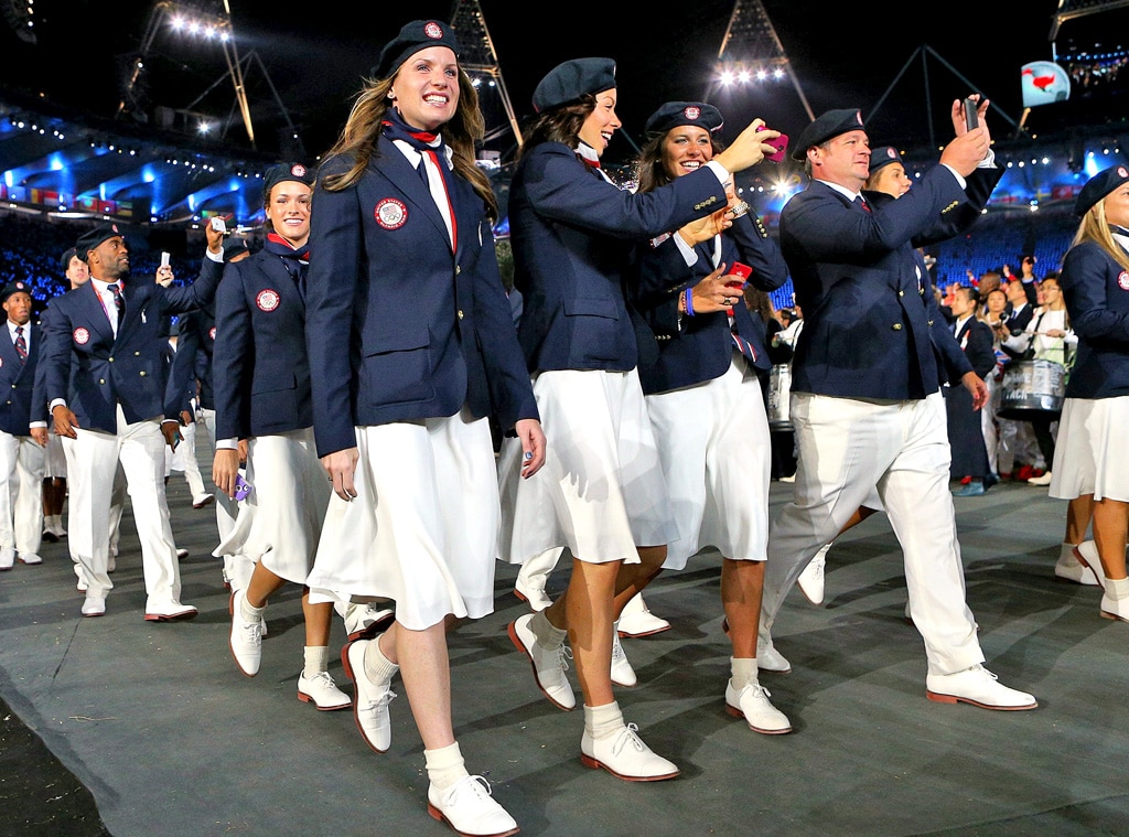 Blazers and Berets from Olympic Opening Ceremonies Fashion Rewind E! News