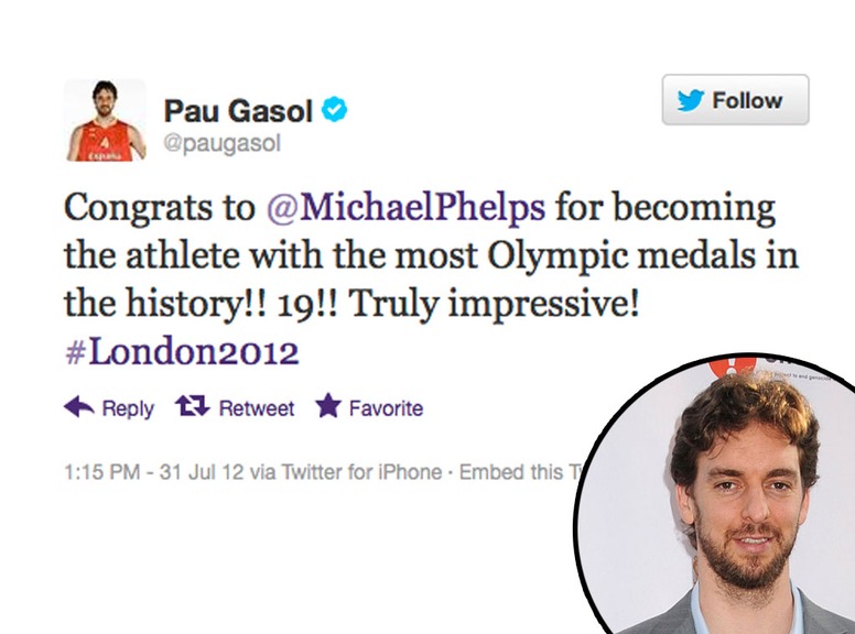 Olympic Tweets, Pau Gasol