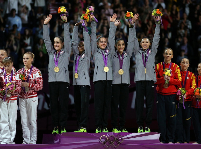 U.S. Women's Gymnastic Team, Aly Raisman, Gabby Douglas, Jordyn Wieber, McKayla Maroney, Kyla Ross