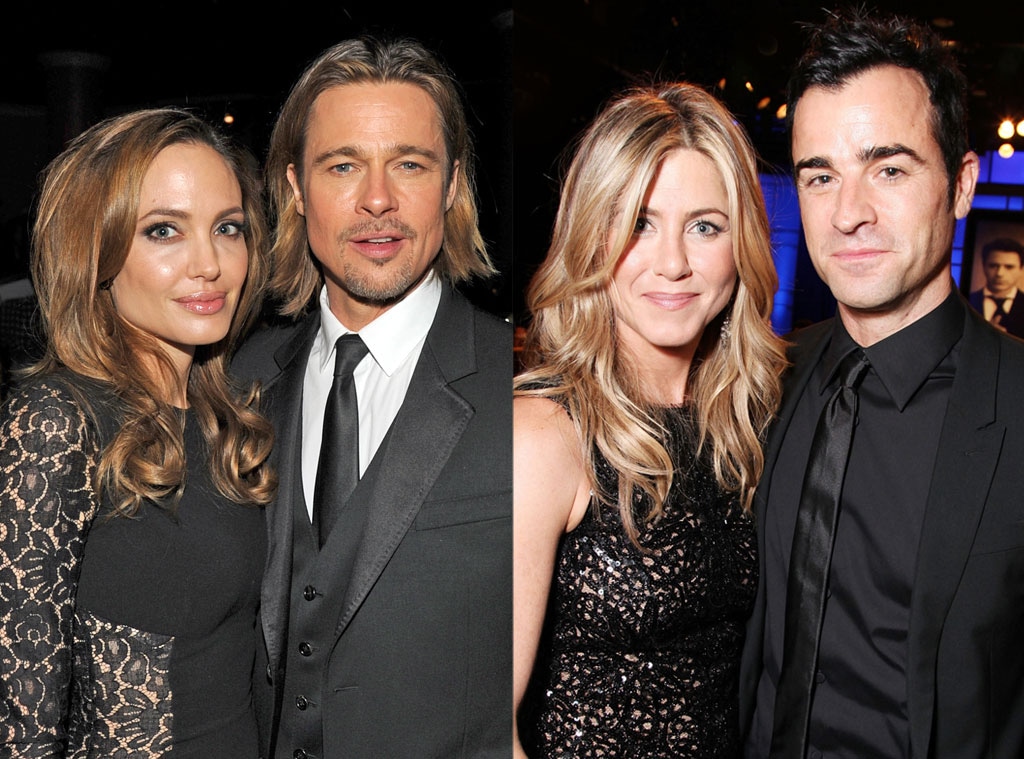 Angelina Jolie, Brad Pitt, Jennifer Aniston, Justin Theroux