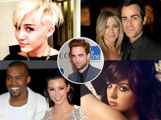 Miley Cyrus, Jennifer, Justin, Kanye, Kim, Katrina Darling