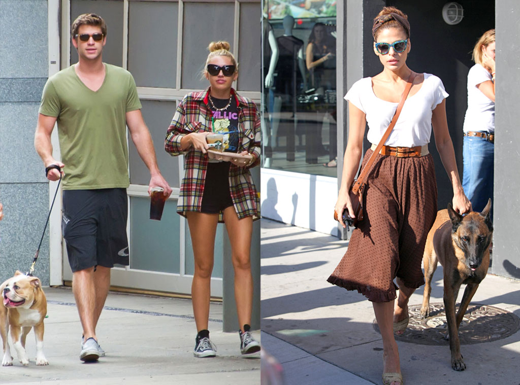 Liam Hemsworth, Miley Cyrus, Eva Mendes